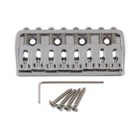 LYWSMSK Puente fijo para guitarra eléctrica de 8 cuerdas de cromo para guitarra Start/Tele