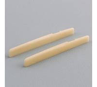 LYWSMSK Sillín de hueso para guitarra acústica sin blanquear, compatible con guitarra acústica YMH FG, 75 x 3 x 9,7 mm (paquete de 2)
