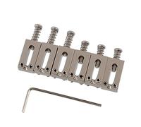 LYWSMSK Sillín de puente de guitarra de aleación de zinc (chapado en níquel perlado) para guitarra eléctrica Fender Strat Stratocaster Tele Telecaster (10,5 mm)