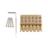 LYWSMSK Tuerca de bloqueo de latón para guitarra sin cabeza de 6 cuerdas, bloqueo de cuerda