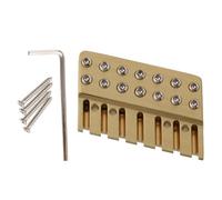 LYWSMSK Tuerca de bloqueo de latón para guitarra sin cabeza de 7 cuerdas, bloqueo de cuerda