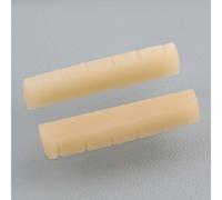 LYWSMSK Tuerca de hueso de guitarra acústica preranurada sin blanquear para guitarra acústica YMH LL & A Series, 44 x 5 x 9 mm (paquete de 2)