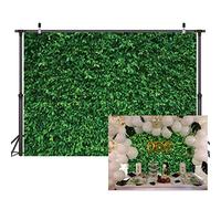 LYWYGG 10x08FT Fondo De Vinilo De Hierba Verde Fondo De Hoja Verde Tema De La Selva Fondo De La Fiesta De Cumpleaños Decoraciones De La Fiesta De La Selva Fondo Al Aire Libre CP-87-1008