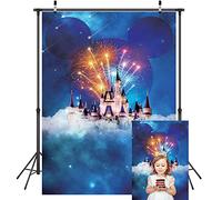 LYWYGG 5x7FT Telón de Fondo Fotografía Princesa Dream Pink Castle Fiesta de Cumpleaños Vinilo Foto Estudio Booth Props CP-157