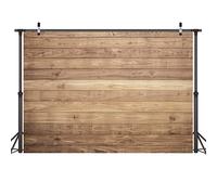 LYWYGG 7x5FT de Madera telón de Fondo bebé Ducha decoración decoración Fiesta Accesorios para Estudio para fotógrafos Retro Pared de Madera Fondo Tela sin Costura CP-176