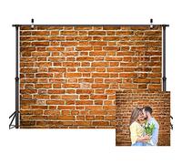 LYWYGG 7x5FT Fondo de Fotografía de Vinilo Fondo de Pared de Ladrillo Rojo Fondo de Fiesta de Cumpleaños Fondo al Aire Libre Fondo de Ducha de Bebé Accesorios de Fotografía de Estudio CP-258