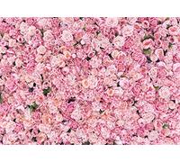 LYWYGG 7x5FT Fondos de Pared Rosa Telones de Fondo Florales Fondos de fotografía Floral Telón de Fondo de Pared de Flores 3D Telón de Fondo de Flores Rosa Telón de Fondo de Compromiso CP-314