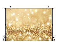 LYWYGG 7x5FT Vinilo Fotografía Telón de Fondo de Fondo de Grano de Oro para la decoración del Partido cumpleaños Boda telones de Fondo Studio Props CP-116