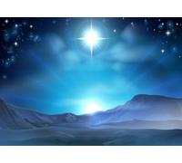 LYWYGG7x5FT Fondo de Navidad Estrella de Navidad Jesucristo Nochebuena Fotografía Estudio Prop CP-681