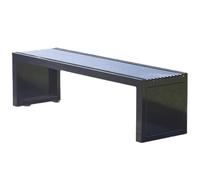 lyxamjrzyp Banco De Exterior Metálico, Banco para Outside con Asiento De Tubo Galvanizado, BancosDe Parque Antióxido para Calle, Plaza Y Zonas De Jardín(70.8in/180cm)