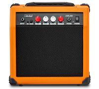 LyxPro Amplificador de guitarra eléctrica de 20 W, altavoz integrado, conector para auriculares y entrada auxiliar, incluye ganancia de graves, volumen de agudos y molienda, Sunburst