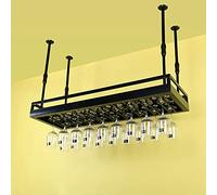 LYXSDMN Armario de vino al revés de estilo europeo, soporte de copa de vino colgante, estante de almacenamiento de vino de mostrador de bar, adornos de portavasos creativos y simples, percha de vino