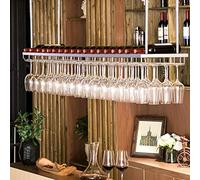 LYXSDMN Armario de vino europeo Simple y elegante, Soporte de vino Colgado al revés, Soporte de copa de vino utilizado en restaurantes, bares, casas, etc. Decoración del hogar, 60 x 30