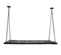 LYXSDMN Botellero de vino de 24 pulgadas con cadena, botellero de pared para bar de vino, botellero de techo para copas de bar, estante decorativo ajustable para bar, cocina industrial/10