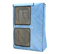 LYXXJRYBHD Funda para Aire Acondicionado Exterior, Tela Oxford Gruesa, Salida de Aire con Malla, Diseño de Tapa Superior, Duradera y Fácil de Instalar(Blue,38.5x14 39.3x57in/98x38x145cm)