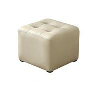 LYXXJRYBHD Puff Reposapiés con Esponja de Alta Resiliencia, Reposapiés para Recibidor, Soporta hasta 200 Kg, para Sala de Estar y Dormitorio(Gray,Medium)