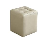 LYXXJRYBHD Puff Reposapiés con Esponja de Alta Resiliencia, Reposapiés para Recibidor, Soporta hasta 200 Kg, para Sala de Estar y Dormitorio(Gray,Large)