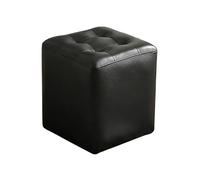 LYXXJRYBHD Puff Reposapiés con Esponja de Alta Resiliencia, Reposapiés para Recibidor, Soporta hasta 200 Kg, para Sala de Estar y Dormitorio(Black,Large)