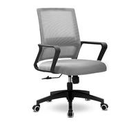 LYXXJRYBHD Silla de Oficina Ergonómica, Silla Giratoria Ajustable, Silla de Escritorio con Respaldo de Malla para Estudio, Trabajo y Gaming(Gray)