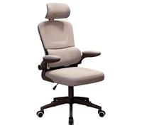 LYXXJRYBHD Silla Ergonomica Escritorio con Soporte Lumbar, Silla Ordenador con Reposabrazos, Sillas de Escritorio de Computadora con Respaldo Alto de Malla para El Hogar y la Oficina(White)