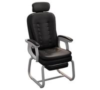LYXXJRYBHD Silla Ergonomica Escritorio, Silla Oficina con Reposapiés, Sillas Despacho para Computadora, para Oficina En Casa, Juegos y Estudio(Black)
