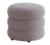 LYXXJRYBHD Taburete Tocador, Silla Tocador, Taburete de Maquillaje de Tocador Suave con Diseño En Capas de Pastel, para Sala de Estar, Dormitorio, Mesa de Centro (Color : Gray, Size : Three Layers)
