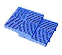 LYXXW Alfombrilla Rejilla Prueba Humedad, 2 Piezas Paletas Plástico Transpirable, Almohadilla Rejilla Almacenamiento Duradera HDPE, Paleta Ventilación Rejilla Liviana para Almacenes,50x50x5cm