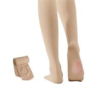 LYXYGMV 1 media de ballet profesional for mujeres y niñas, suave, sin costuras con agujero Para Práctica o Presentación de Danza(Khaki,Height 105-110cm)
