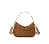 LYXYGMV Bolso bandolera de piel ante for mujer, ideal for ir al trabajo o Para la Escuela, el Trabajo(Brown)
