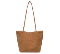 LYXYGMV Bolso bandolera mini de piel vacuno y ante for mujer, estilo vintage Para la Escuela, el Trabajo(Brown)