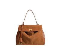 LYXYGMV Bolso de ante for mujer, bolso hombro tipo bandolera for otoño e invierno Para la Escuela, el Trabajo(Brown)