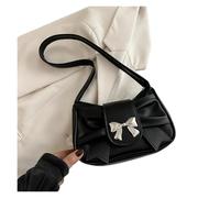 LYXYGMV Bolso de hombro con lazo, bolso informal for llevar debajo del brazo, diario, banquete for mujer, bolsos negocios for Para Citas, Vacaciones(Black-Bow)