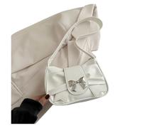 LYXYGMV Bolso de hombro con lazo, bolso informal for llevar debajo del brazo, diario, banquete for mujer, bolsos negocios for Para Citas, Vacaciones(White-Bow)