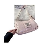 LYXYGMV Bolso de hombro con lazo, bolso informal for llevar debajo del brazo, diario, banquete for mujer, bolsos negocios for Para Citas, Vacaciones(Pink-Love)