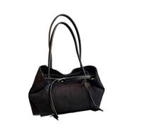 LYXYGMV Bolso de mano ante marrón for mujer, bolso gran capacidad for otoño e invierno, cruzado for ir al trabajo, individual, suave, magnético, Bule Para la Escuela, el Trabajo(Black)
