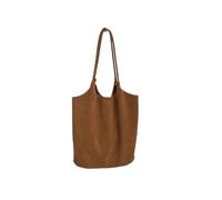 LYXYGMV Bolso Tote De Mujer Capaci Commuter Grande Otoño Versátil Ante Marrón Op Single Oulder Para la Escuela, el Trabajo(Light brown)