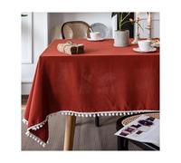 LYXYGMV Cotton Fabric Table Cloth Washable Christmas Tablecloth For Wedding Party Dining Banquet New Year Decoration Luxuriou TableCover para Comedor y Decoración Navideña(Color3,90X90cm)