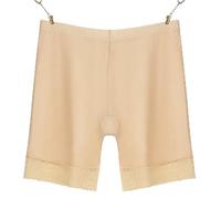 LYXYGMV Safety Shorts Pant Short Under Skirt With Pockets Safety Shorts Under Skirt Chafing Lace Adecuado Para Correr, Yoga(Flesh no pocket,XXL)