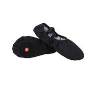 LYXYGMV Zapatos de baile con cordones gratis, suaves, transpirables, for niños y mujeres, aptos for la piel, for practicar ballet Para Práctica o Presentación de Danza(Black,35in23.5CM)