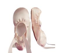 LYXYGMV Zapatos de baile con cordones y cintas colores brillantes for niños, niñas, mujeres, hombres Para Práctica o Presentación de Danza(Flesh,24)