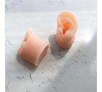 LYY 1 par de Silicona Suave del oído Modelos para TME Puntales, 3cm conducto auditivo Externo, Flexible y Reutilizable Simulación del oído Humano Display Enseñanza Modelo de Ayuda, Material Escolar