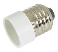 Lyyt | Convertidor de enchufe de lámpara | E27 a E14 | Adaptador Edison E27 a Edison E14 | Convertidor de enchufe de bombilla | Adaptador de bombilla para LED, halógeno, CFL | Estándar del Reino Unido