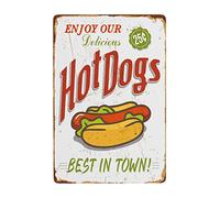 LYYUCKE Carteles de metal vintage de aluminio para decoración de pared, 30,5 x 20,3 cm, diseño de oso gruñón viejo y su miel vive aquí, carteles de estaño retro para cocina, decoración de tiendas de