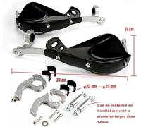 LYZPD 1 par Protector de Manos para Moto para Aprilia Scarabeo 200 2007 2008 2009 2010 2011 2012 2013, Escudo de Manija Motocicleta Manillar Prueba de Viento Equipo Protección,Black