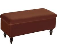 LyzqxHL Funda for otomana, elástica, Rectangular, de Terciopelo, Plegable, for reposapiés, Protector de Muebles, con Banda elástica.(Coffee,Medium)