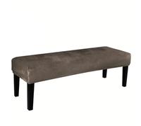 LyzqxHL Funda otomana de Terciopelo, Moderna, de Color Liso, for Banco de Comedor, tapizada, elástica, Rectangular, for Sala de Estar, Cocina y Dormitorio.(Khaki)