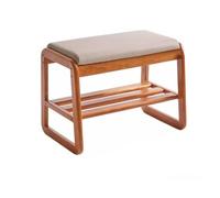 LyzqxHL Zapatero, Banco Resistente de Madera Maciza con cojín tapizado, Ahorra Espacio en la Entrada del hogar, Cambiador, Taburete, Armario, Estante de Almacenamiento for Sala de Estar.