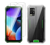 LYZXMY Funda para Blackview BV4800 Pro/BV4800 SE(6.56") Transparente Carcasa +2 Protectores de Pantalla de Vidrio Templado, Carcasa Suave de Silicona TPU