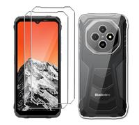 LYZXMY Funda para Blackview Fort 1(6.56") Transparente Carcasa +2 Protectores de Pantalla de Vidrio Templado, Carcasa Suave de Silicona TPU