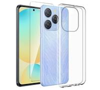 LYZXMY Funda para Blackview Shark 9 (6.67") + 1 x Protector de Pantalla Vidrio Templado Película Protectora - Transparente Carcasa Silicona TPU Suave Caso Case